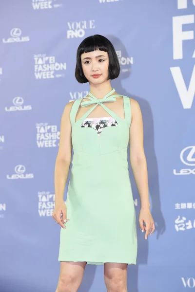 Taiwanesische Schauspielerin Und Sängerin Ariel Lin Bei Der Taipei Fashion — Stockfoto