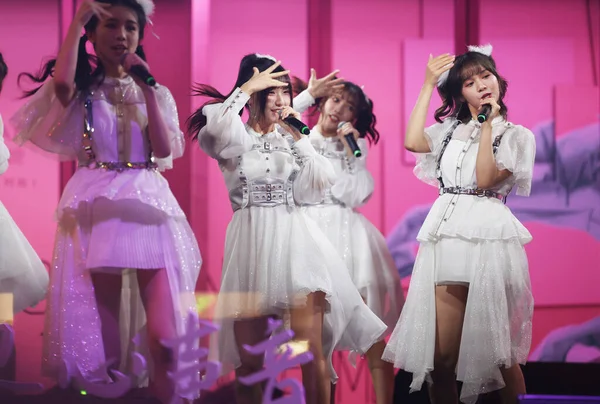 Japon Idol Grubu Akb48 2020 Çin Şangay Dünya Müzik Asya — Stok fotoğraf