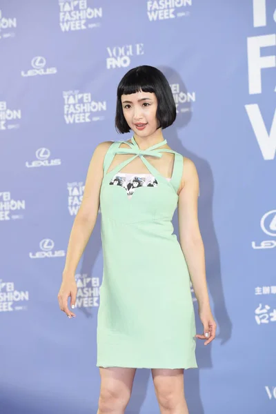Actrice Chanteuse Taïwanaise Ariel Lin Participe Semaine Mode Taipei 2020 — Photo