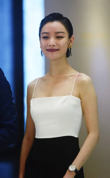 Chinesische Schauspielerin Besucht Eine Kommerzielle Veranstaltung Shanghai China Oktober 2020 — Stockfoto