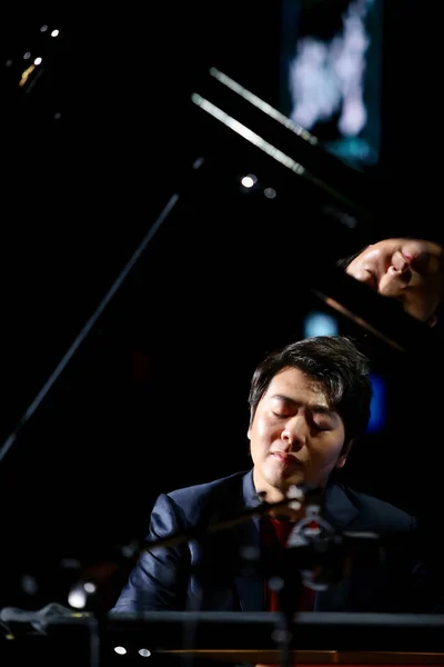 Pianista Conciertos Chino Lang Lang Asiste Como Invitado Actúa Una — Foto de Stock