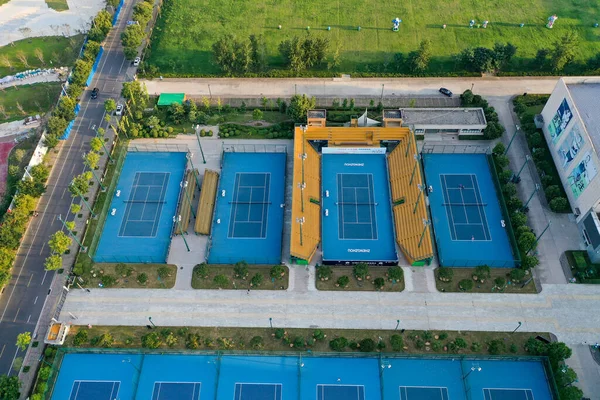 Μια Εναέρια Άποψη Του Zhongyuan Tennis Training Base Management Center — Φωτογραφία Αρχείου