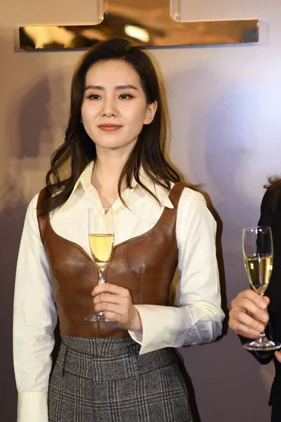 Kinesiska Skådespelerskan Liu Shishi Även Känd Som Cecilia Liu Deltar — Stockfoto