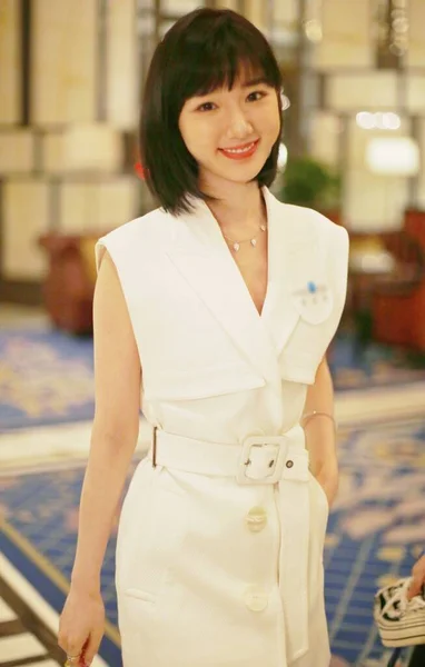 中国の女優真央Xiaotongもレイチェル モモとして知られ 10月2020にホテルに到着します — ストック写真