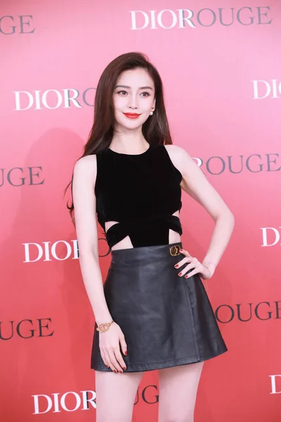 Modèle Chinois Actrice Chanteuse Basée Hong Kong Chine Continentale Angelababy — Photo