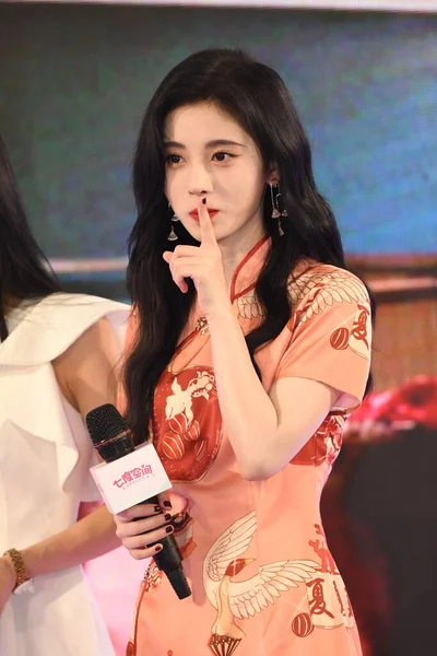 Chinese Singer Dancer Actress Jingyi Attends Promotional Event Shanghai China — Stock Photo, Image