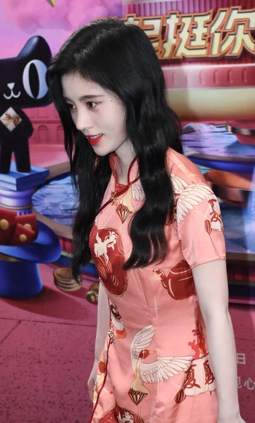 Chinese Singer Dancer Actress Jingyi Attends Promotional Event Shanghai China — Stock Photo, Image