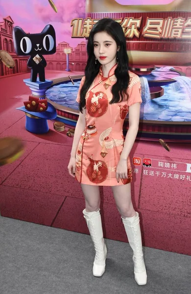 Chinese Singer Dancer Actress Jingyi Attends Promotional Event Shanghai China — Stock Photo, Image