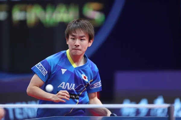 2018 Japan Table Tennis Player Koki Niwa Play Chinese Table — 스톡 사진