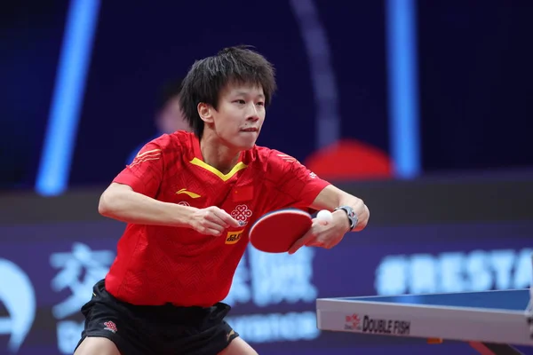 Tennista Cinese Lin Gaoyuan Gioca Contro Tennista Giapponese Koki Niwa — Foto Stock