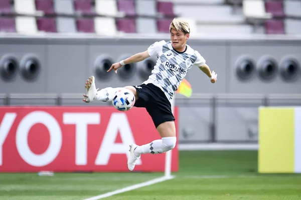 Vissel Kobe Takımından Japon Futbolcu Kyogo Furuhashi Guangzhou Evergrande Taobao — Stok fotoğraf