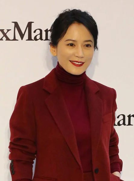 Actriz China Faye Asiste Evento Comercial Maxmara Beijing China Octubre — Foto de Stock