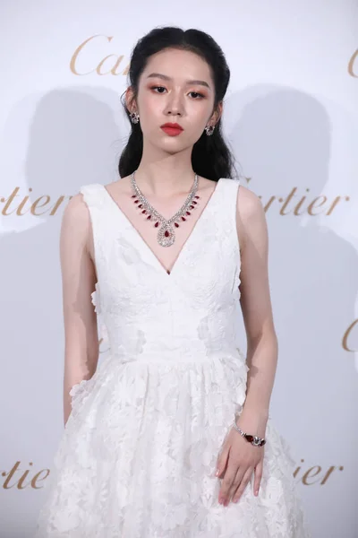 中国の女優周葉は 上海での商業イベントに出席します 10月2020 — ストック写真