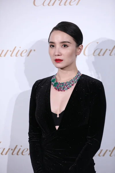 Actriz Cantante China Song Jia Asiste Evento Comercial Cartier Shanghai —  Fotos de Stock