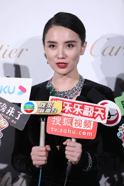 Chinesische Schauspielerin Und Sängerin Song Jia Besucht Cartier Werbeveranstaltung Shanghai — Stockfoto