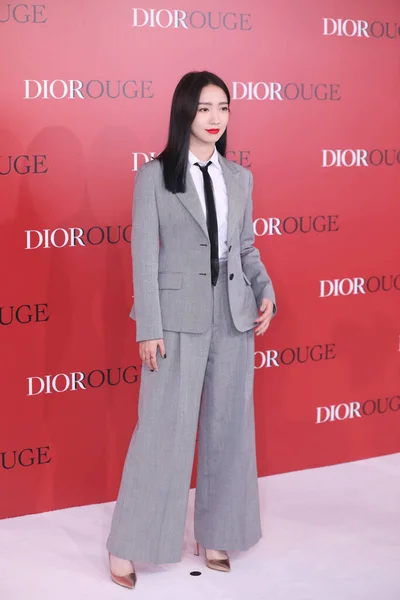 Cantante Chino Meng Meiqi Asiste Evento Comercial Dior Shanghai China — Foto de Stock