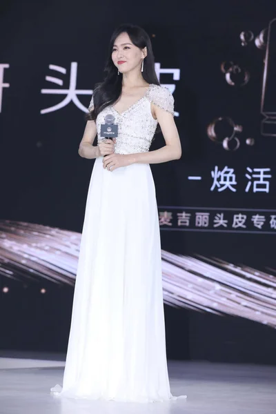 Atriz Cantora Chinesa Tiffany Tang Yan Participa Uma Atividade Xangai — Fotografia de Stock