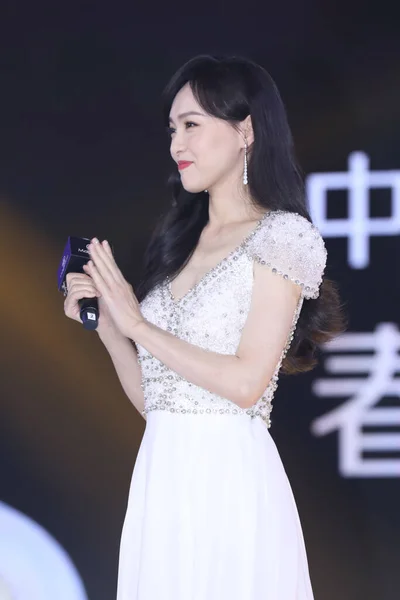 Chinese Actrice Zangeres Tiffany Tang Yan Woont Een Activiteit Bij — Stockfoto