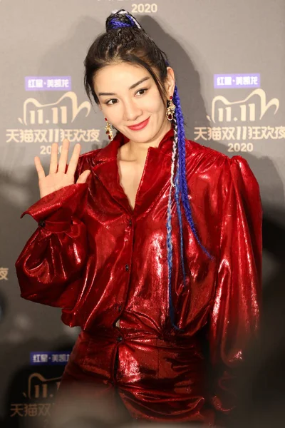Çinli Aktris Şarkıcı Huang Kasım 2020 Tarihinde Çin Şangay Kentinde — Stok fotoğraf