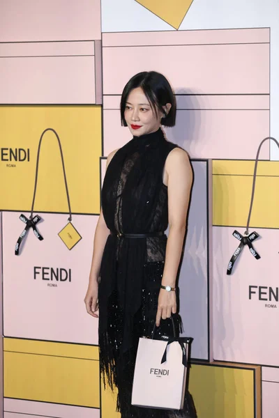 Actrice Chinoise Télévision Cinéma Tan Zhuo Représente Marque Luxe Fendi — Photo