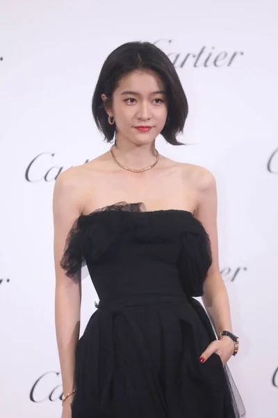 Chinese Actress Zhang Xueying Attends Promotional Event Cartier Shanghai China — Stock Photo, Image