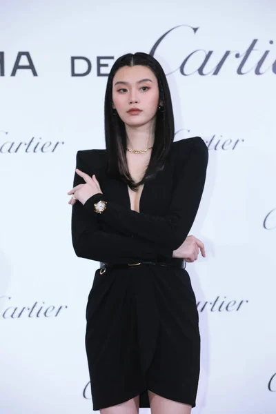 Modelo Chino Ming Mengyao Asiste Evento Promocional Cartier Shanghai China — Foto de Stock