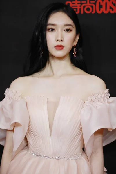 Cantante Cinese Liu Lingzi Partecipa All Evento Moda Cosmo Shanghai — Foto Stock
