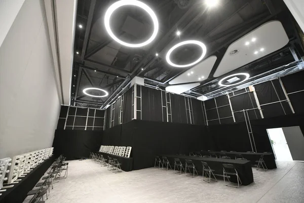 Vista Dentro Salão Onde Segunda Jinan Style International Fashion Week — Fotografia de Stock