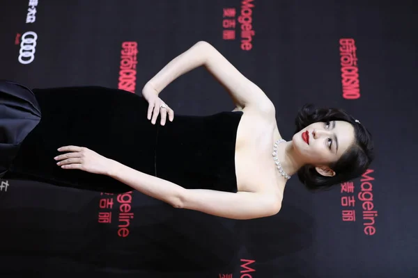 Attrice Cinese Tong Liya Partecipa All Evento Moda Cosmo Shanghai — Foto Stock