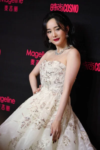 Китайская Актриса Певица Модном Мероприятии Cosmo Шанхае Китай Декабря 2020 — стоковое фото
