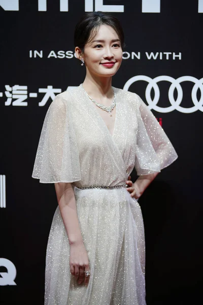 Actrice Chinoise Qin Également Connue Sous Nom Sweet Apparaît Robe — Photo