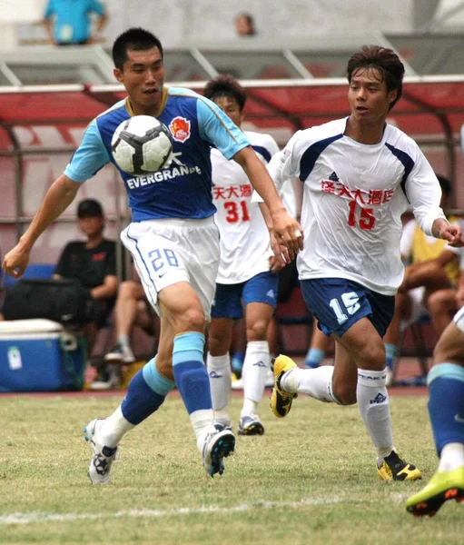 Futebolista Profissional Chinês Zheng Zhi Guangzhou Evergrande Taobao Esquerda Protege — Fotografia de Stock