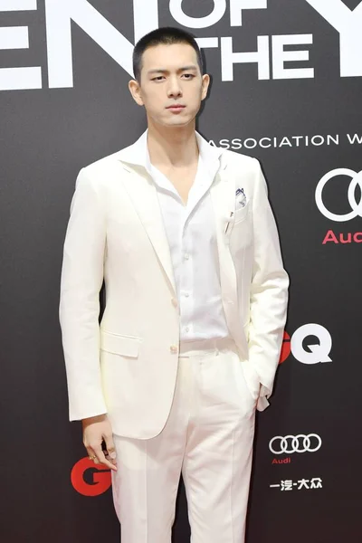 Actor Chino Xian Aparece Traje Blanco Alfombra Roja Para Los — Foto de Stock