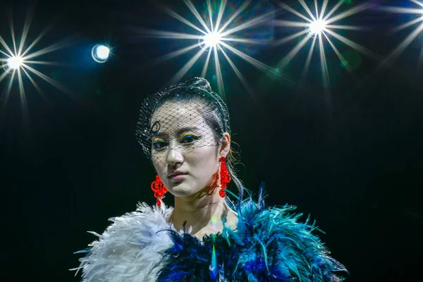 Международная Выставка Моды Quancheng Fashion International Fashion Week 2020 Проходит — стоковое фото