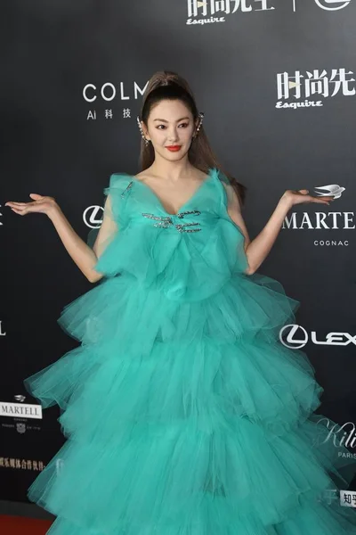 中国人女優の張玉奇もキティ チャンとして知られ 2020年12月10日に中国 上海で開催されるEsquire Chinaの年次ガラに出席します — ストック写真