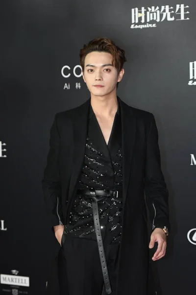 Chinese Actor Kai Attends Annual Gala Esquire China Shanghai China — Stock Photo, Image
