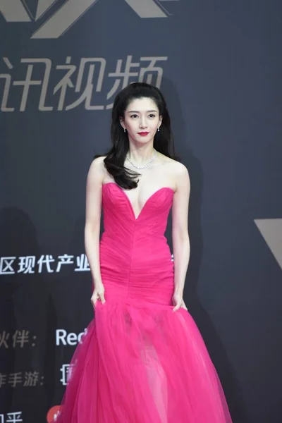 Actriz China Jiang Shuying También Conocida Como Maggie Jiang Presenta —  Fotos de Stock