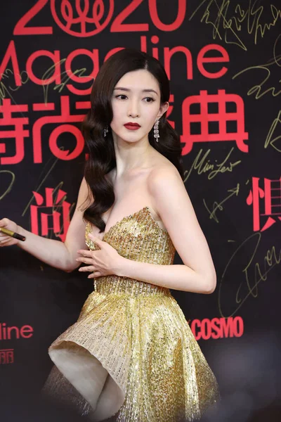Chinese Actress Jiang Shuying Also Known Maggie Jiang Attends Cosmo — Stock Photo, Image