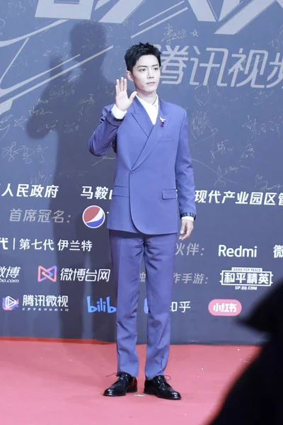 Ator Cantor Chinês Xiao Zhan Também Conhecido Como Sean Xiao — Fotografia de Stock