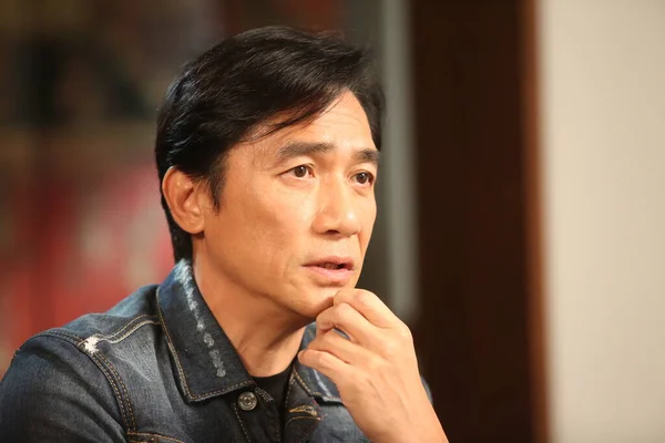 Hong Kong Acteur Zanger Tony Leung Chiu Wai Verschijnt Een — Stockfoto