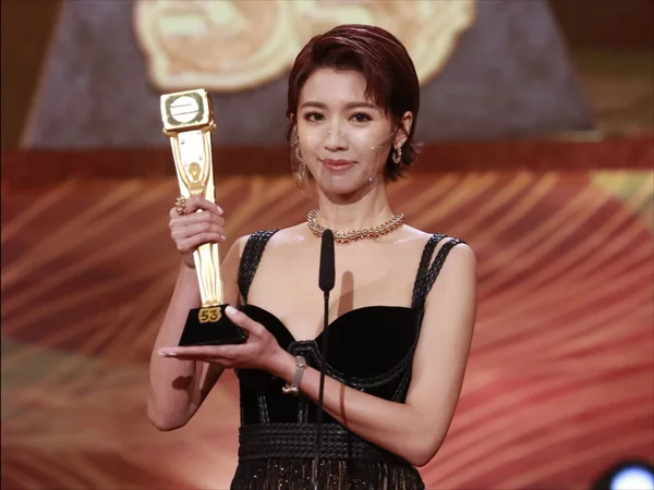 Actriz Hong Kong Sisley Choi Gana Mejor Actriz Drama Televisión — Foto de Stock