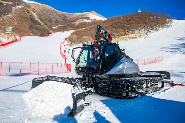 Photos Show National Alpine Skiing Center Site Beijing Winter Olympics — Stockfoto