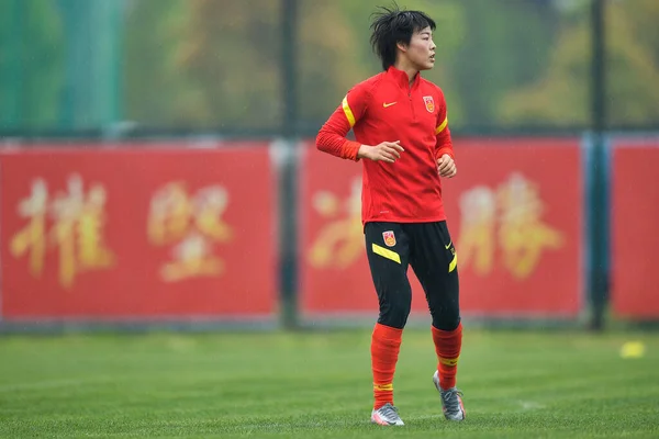 Pelatihan Sepak Bola Wanita Cina 2020 Playoff Turnamen Olimpiade Wanita — Stok Foto