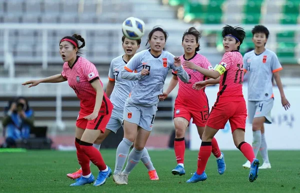 Corea Del Sur China 2020 Tokyo Olympic Women Football Tournament — Foto de Stock