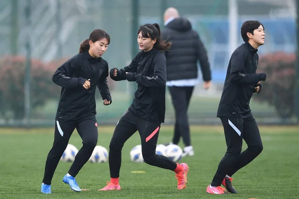 Jižní Korea Women Football Training 2020 Tokio Olympic Women Football — Stock fotografie