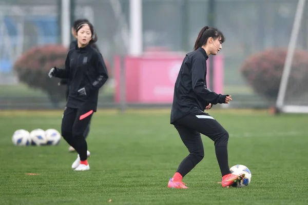 Jižní Korea Women Football Training 2020 Tokio Olympic Women Football — Stock fotografie