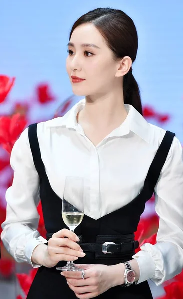 Chinese Actress Liu Shishi Also Known Cecilia Liu Attends Promotional — 스톡 사진