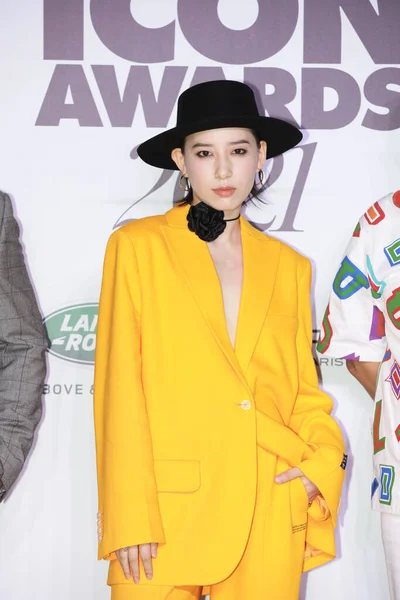 Chinese Singer Dany Lee Attends Annual Ceremony Instyle Shanghai China — Stok Foto