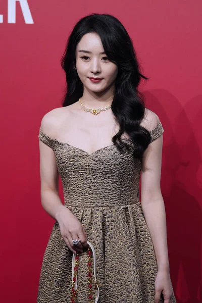 Chinese Actress Zhao Liying Attends Exhibition Dior Chengdu City Southwest — Foto de Stock