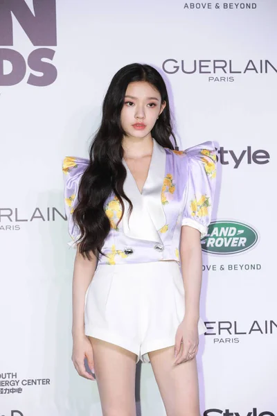 Chinese Actress Lin Yun Attends Annual Ceremony Instyle Shanghai China — Foto Stock